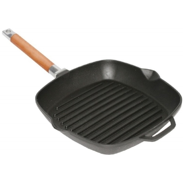 Сковорода-гриль Биол со съемной ручкой, ст. крышка 26х26