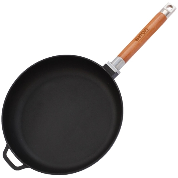 Сковорода Биол 0122 22см чугун, съемная ручка