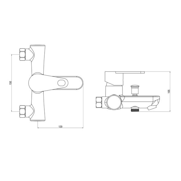 Смеситель OneLife P05-100cr