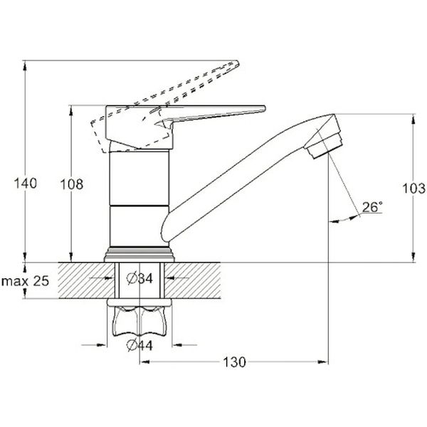 Смеситель Solone 4F-B045 (для умывальника)