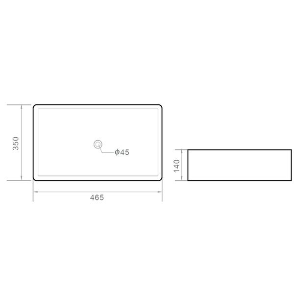 Раковина Orange B02-460mb накладная