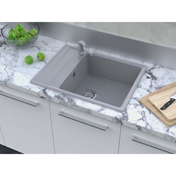 Мойка кухонная Granfest Level LV-660L серый
