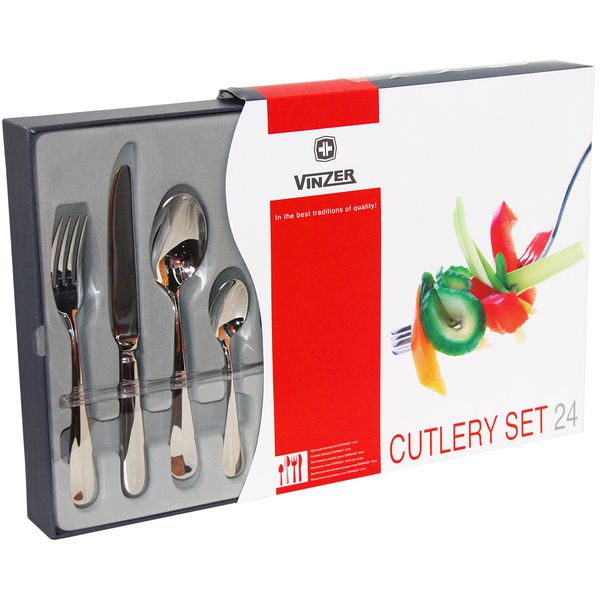 Набор столовых приборов Vinzer Play 24 предмета 89103