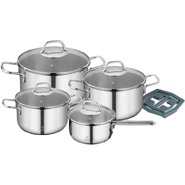 Набор кастрюль Vinzer Techno 9 предметов 89022