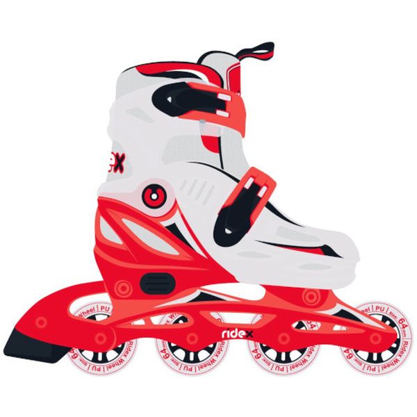 Коньки Ridex Cricket Black, пл.рама, L р.39-42 (УТ-00018615)