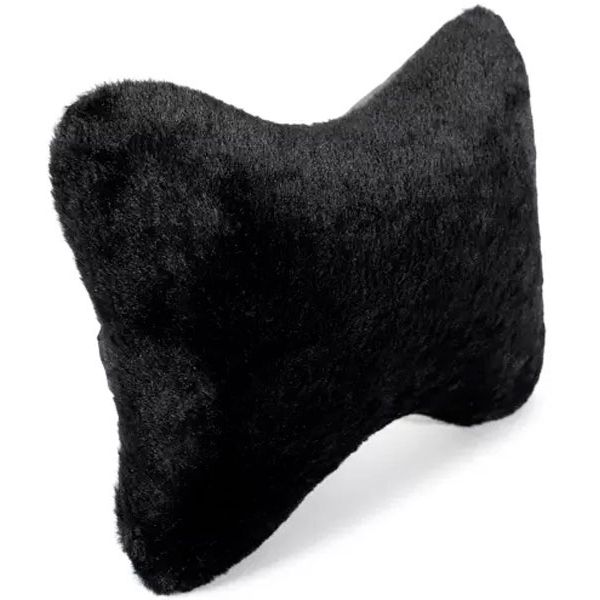 Подушка на подголовник сиденья автомобиля ТБДД Мех-кожа (А158)