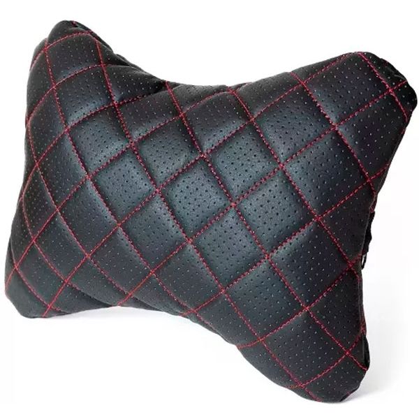 Подушка на подголовник сиденья автомобиля ТБДД Стеганная экокожа (А161)