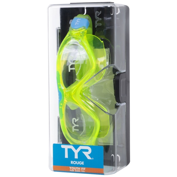 Маска TYR LGRSMKD/892 Rogue Swim Mask Youth, зеленый
