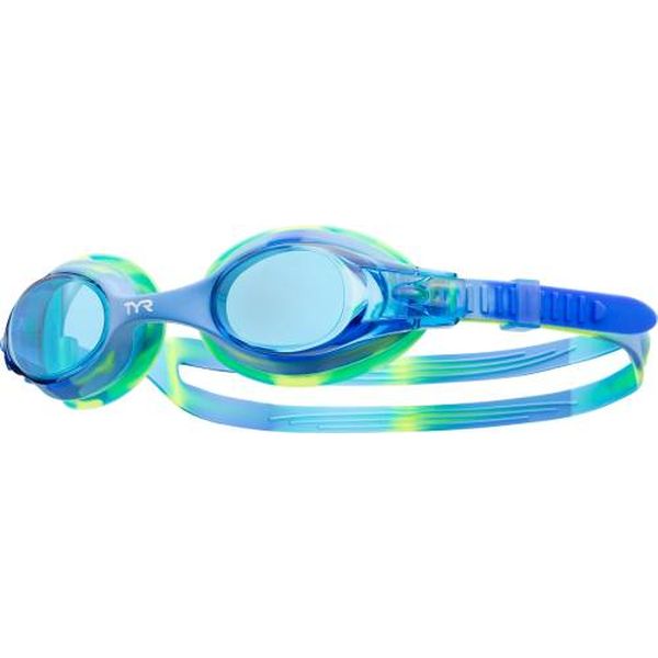 Очки TYR LGSWTD/487 Kids Swimple Tie Dye, голубой
