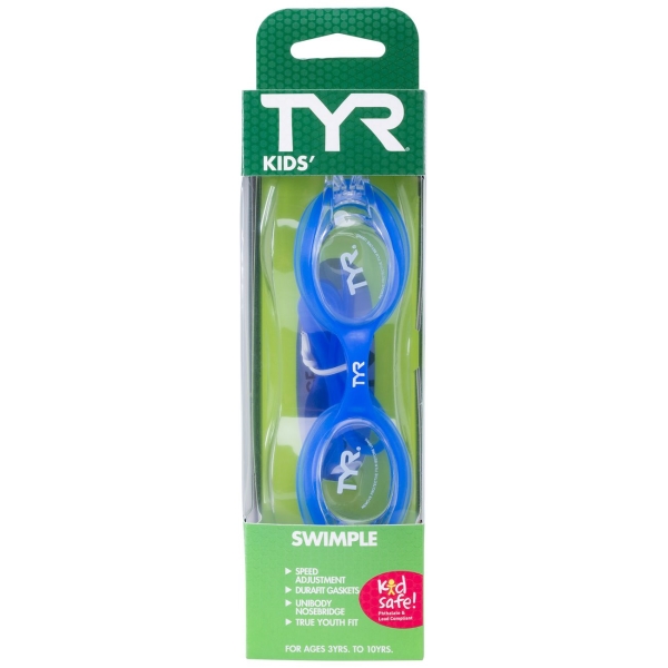 Очки TYR LGSW/105 Kids Swimple, голубой