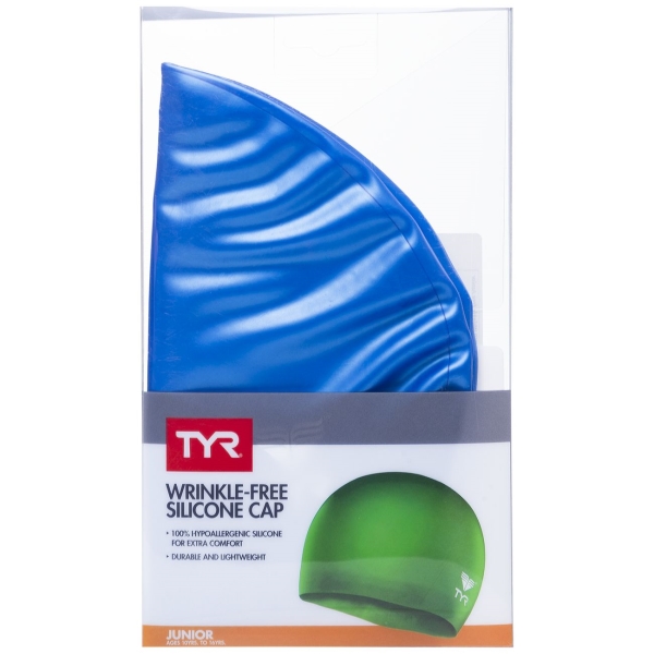 Шапочка TYR LCSJR/428 Junior Silicone Cap, голубой