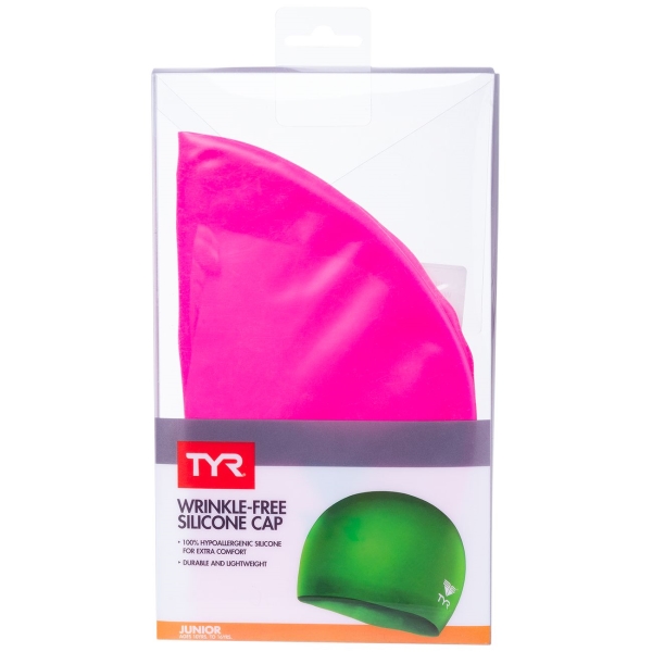 Шапочка TYR LCSJR/693 Junior Silicone Cap, розовый