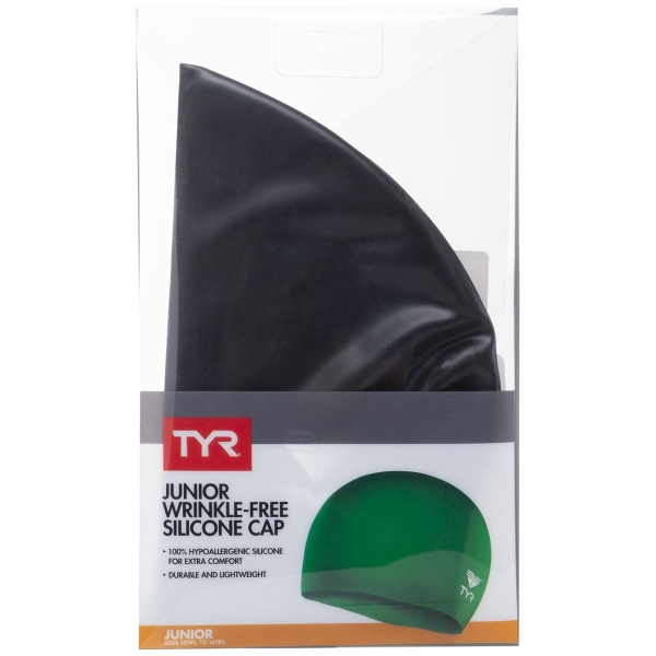 Шапочка TYR LCSJR/001 Junior Silicone Cap, черный