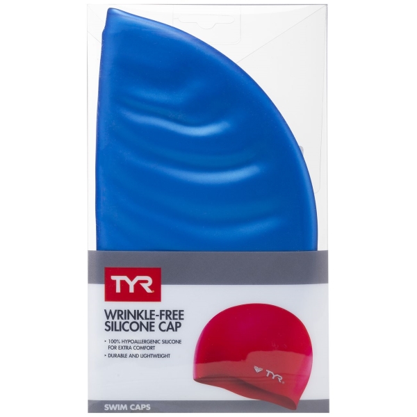 Шапочка TYR LCS/420 Silicone Cap, голубой