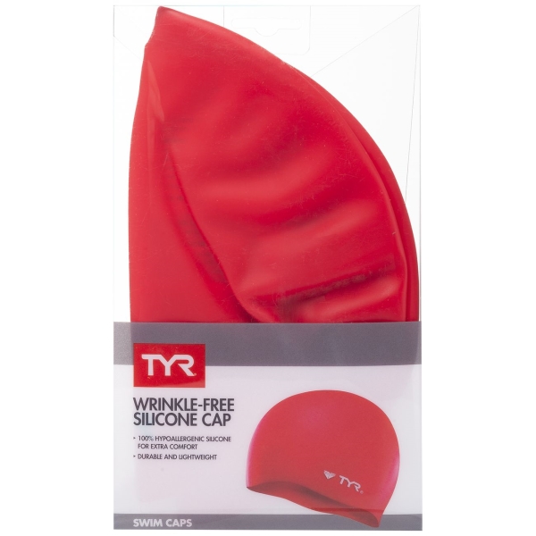 Шапочка TYR LCS/610 Silicone Cap, красный