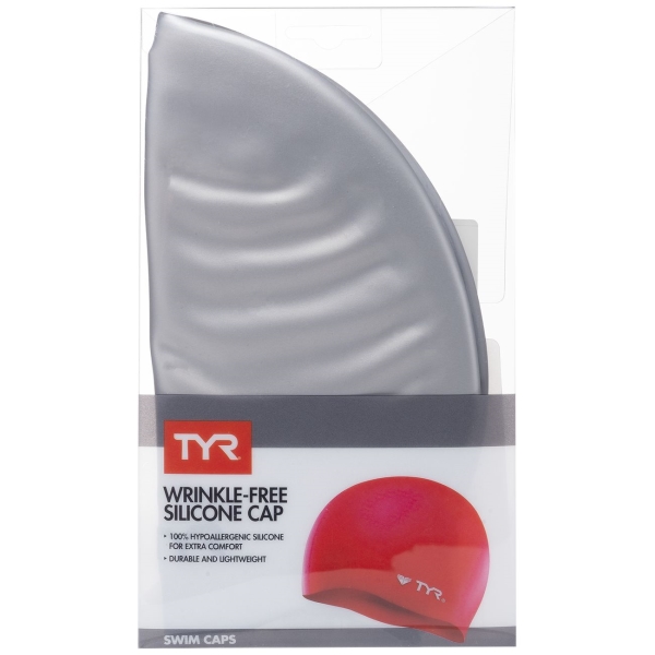 Шапочка TYR LCS/040 Silicone Cap, серебристый