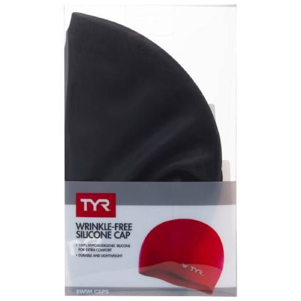Шапочка TYR LCS/001 Silicone Cap, черный