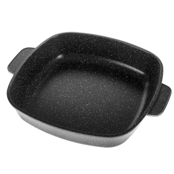 Жаровня Victoria Гранит 26*26см с крышкой (G1126G)