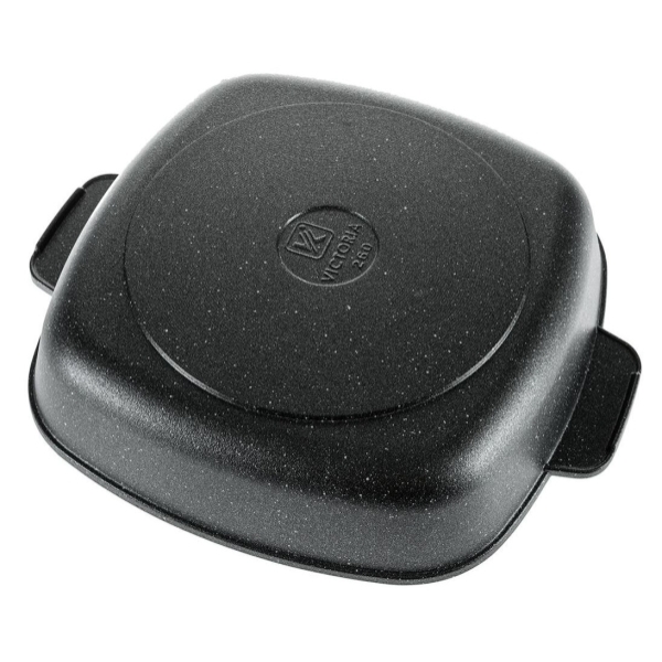 Жаровня Victoria Гранит 28*28см с крышкой (G1128G)