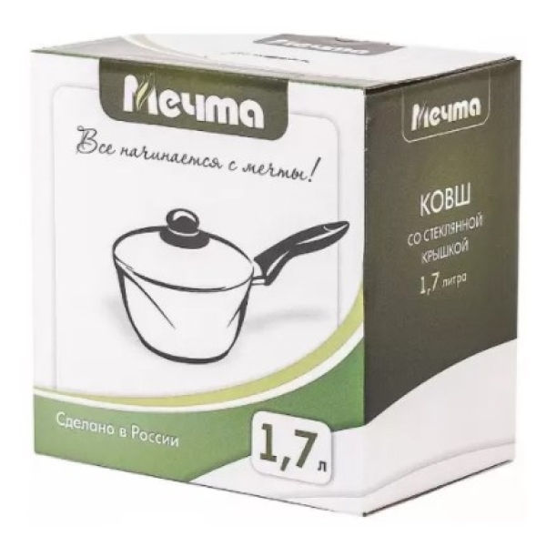 Ковш Мечта Гранит Brown 1.7л 18см со съемн.ручкой (р082806)