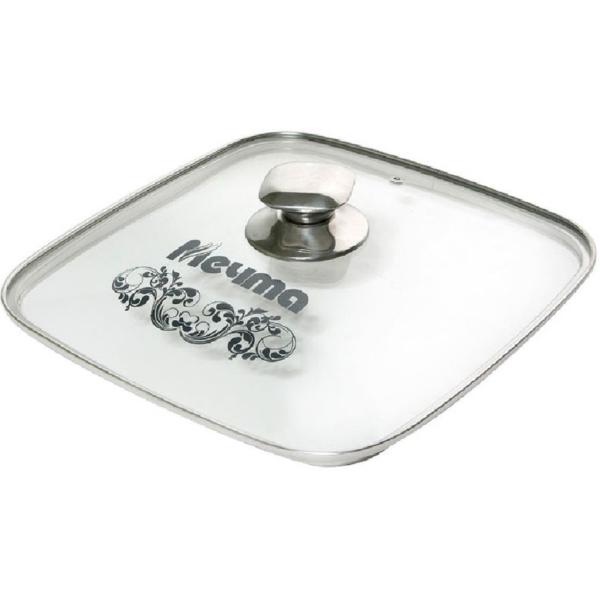 Крышка стеклянная Мечта 28см стеклянная квадратная (КР28Г)