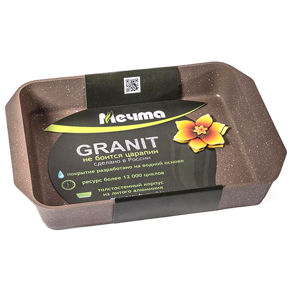 Противень Мечта Гранит Black 33*22см (93802)