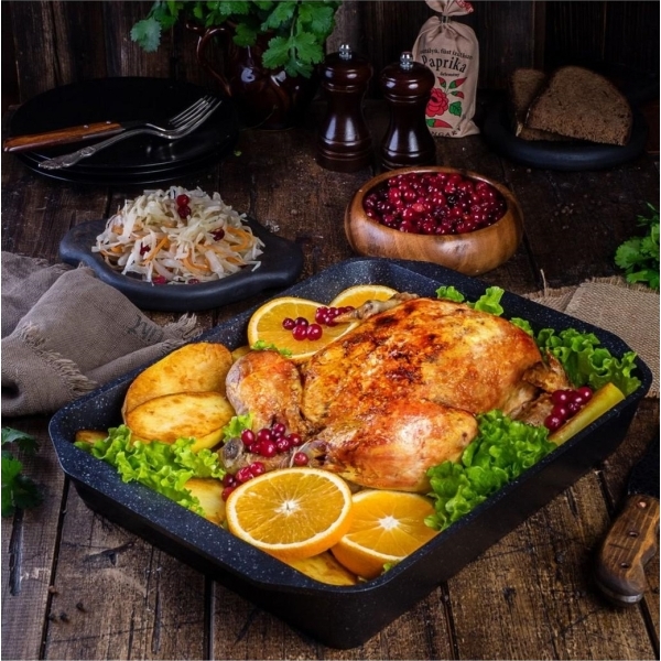 Противень Мечта Гранит Brown 33*22см (93806)