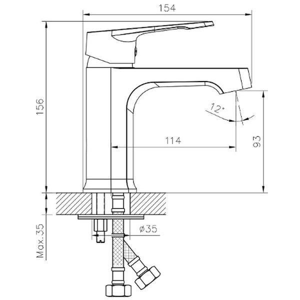 Смеситель Decoroom DR23011 (для умывальника)