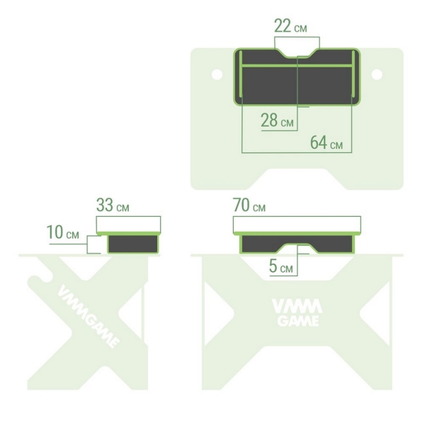 Подставка под монитор VMMGAME Base Dark Orange (BS-1BOE)