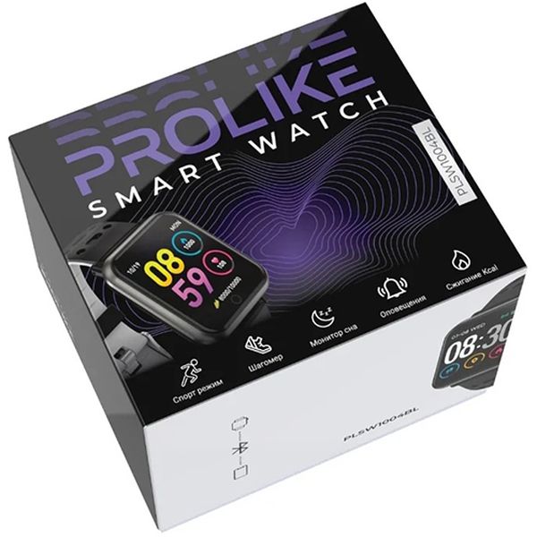 Смарт-часы Prolike PLSW1004BL, черные