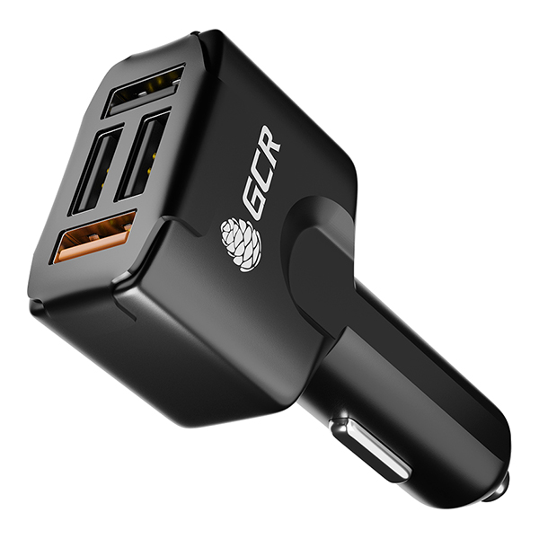Автомобильное зарядное устройство GCR UP-513D, 4 USB 3A, 4.8A