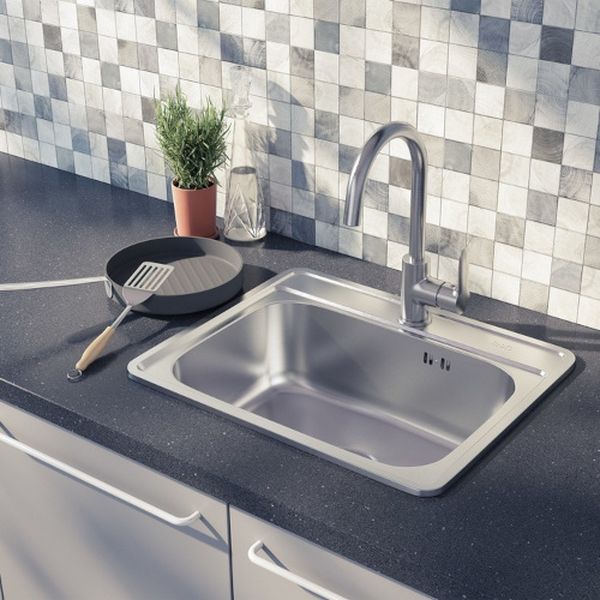 Мойка кухонная Iddis Basic сатин (BAS53S0i77)