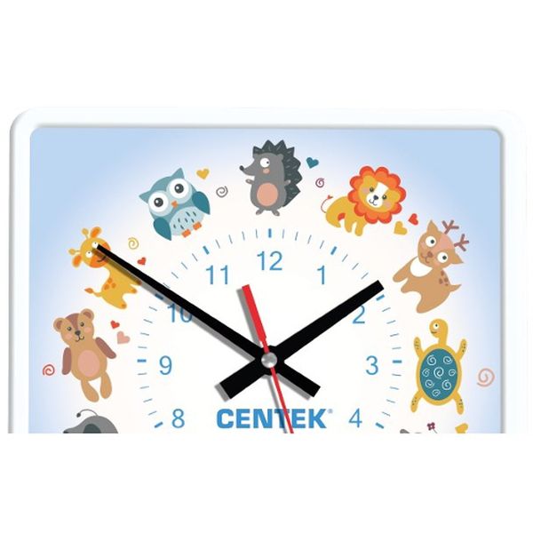 Часы настенные Centek CT-7103 Kids (квадратные 25см)
