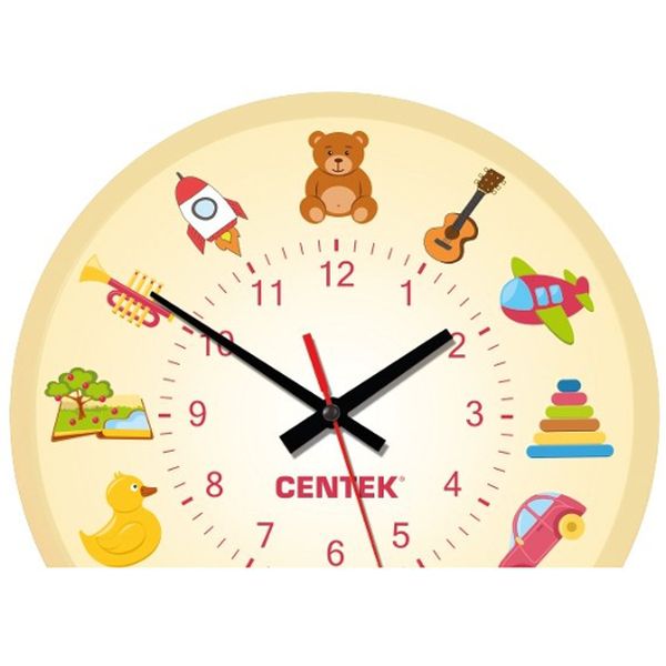 Часы настенные Centek CT-7104 Toys (круглые 25см)