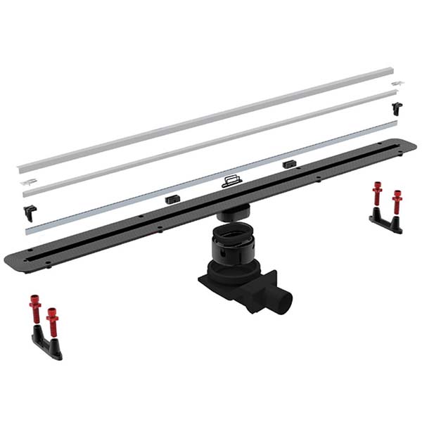 Лоток Pestan Confluo Premium Black Glass Line 450