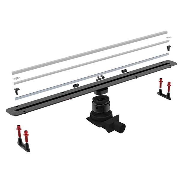 Лоток Pestan Confluo Premium Black Glass Line 550