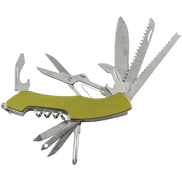 Нож Ecos SR081 11-в-1, зеленый