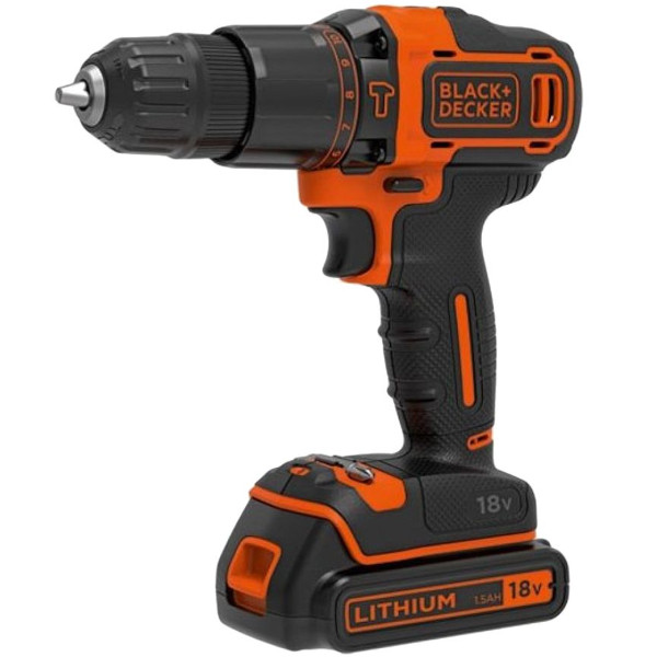 Шуруповерт аккумуляторный Black+Decker BDCHD18KB-QW