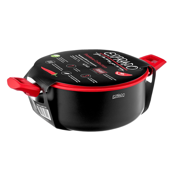 Кастрюля Esprado С крышкой,24 см, 4,3л (FRNT24RE101)