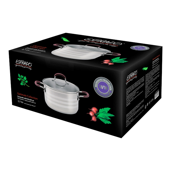 Кастрюля Esprado С крышкой,20см, 3,7 л (OPTL20VE101)