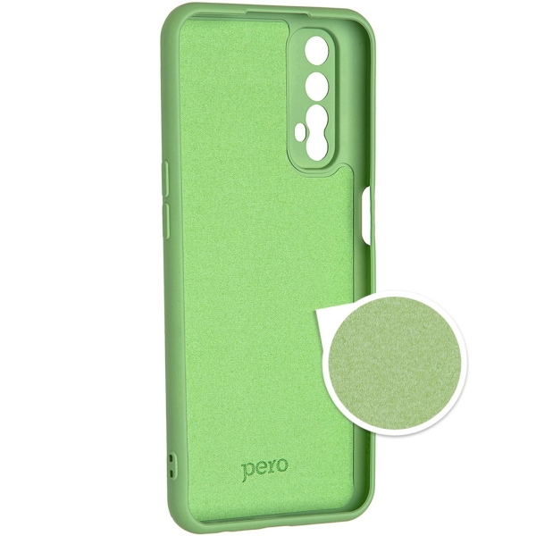 Клип-кейс Pero Для Realme 7 зеленый (PCLS-0057-GN)