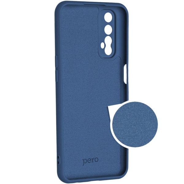 Клип-кейс Pero Для Realme 7 синий (PCLS-0057-BL)