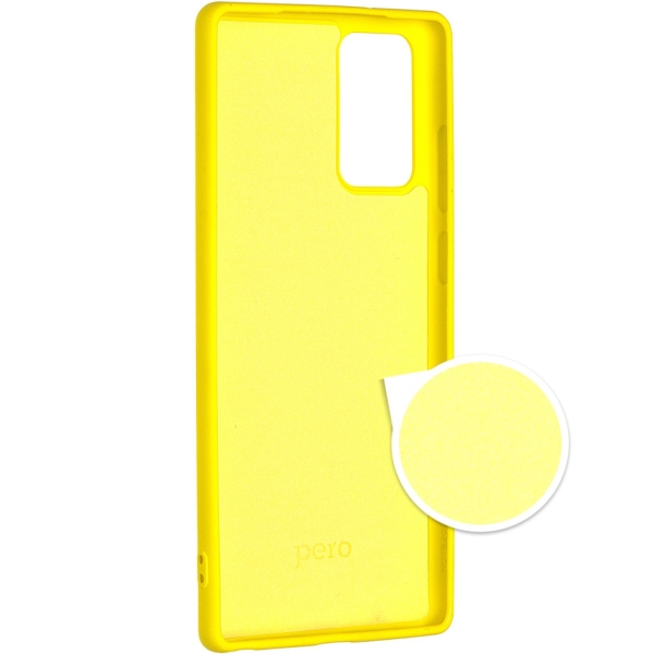 Клип-кейс для Android Pero Для Samsung Note 20 желтый (PCLS-0040-YW)