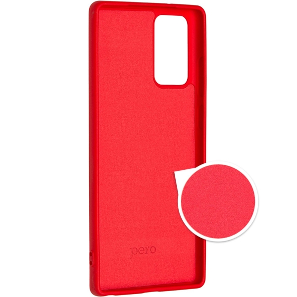 Клип-кейс для Android Pero Для Samsung Note 20 красный (PCLS-0040-RD)