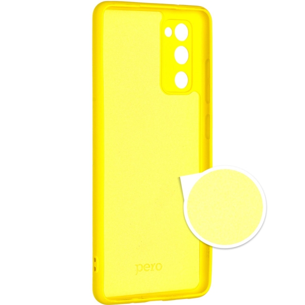 Клип-кейс для Android Pero Для Samsung S20 FE желтый (PCLS-0042-YW)
