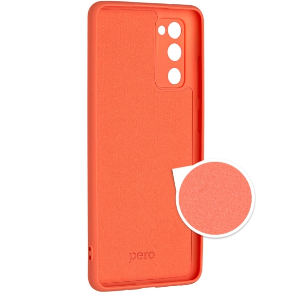Клип-кейс для Android Pero Для Samsung S20 FE коралловый (PCLS-0042-OR)