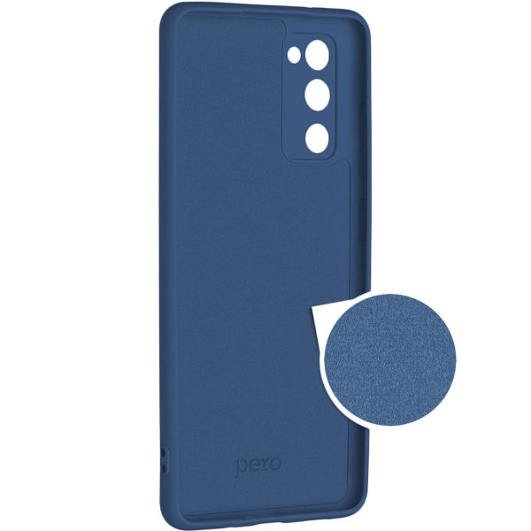Клип-кейс для Android Pero Для Samsung S20 FE синий (PCLS-0042-BL)