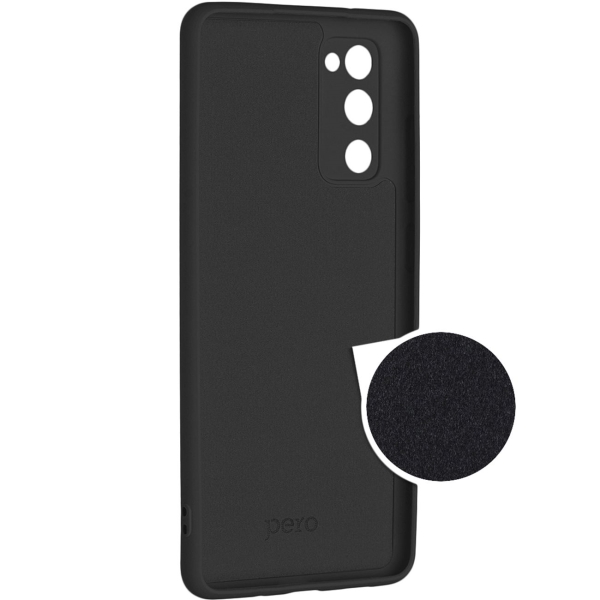Клип-кейс для Android Pero Для Samsung S20 FE черный (PCLS-0042-BK)