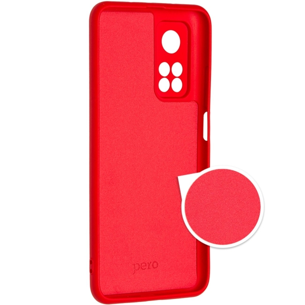 Клип-кейс Pero Для Xiaomi Mi 10T красный (PCLS-0056-RD)