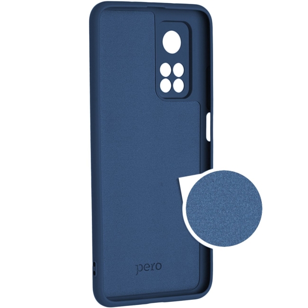 Клип-кейс Pero Для Xiaomi Mi 10T синий (PCLS-0056-BL)